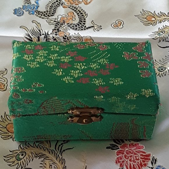 COPY Baoding Therapy Balls Cloisonne Finish Green With Dragon Firebird Yin Yang - Picture 7 of 13